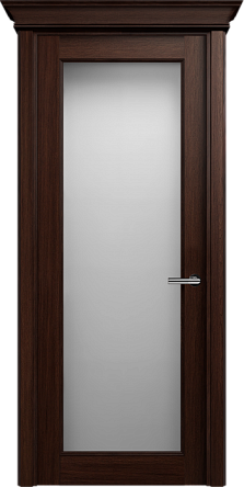 Дверь Status Classic 552 Белое сатинато Карниз Орех