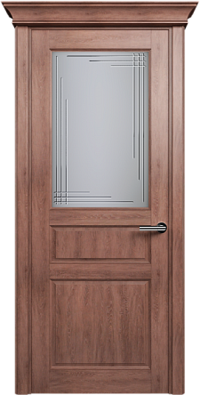 Дверь Status Classic 532 Грань Карниз Дуб Капучино