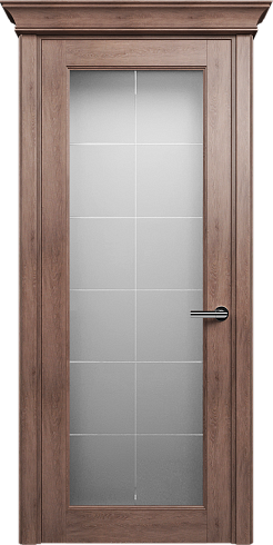 Дверь Status Classic 552 Английская решетка Карниз Дуб Капучино
