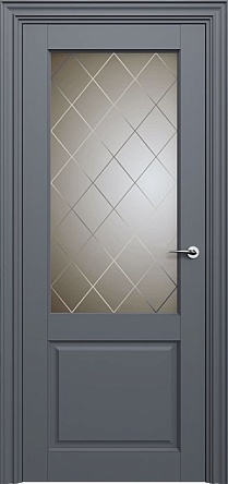 Дверь Status Classic 521 Стекло Ромб Бронза