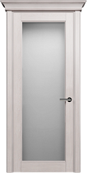 Дверь Status Classic 552 Белое сатинато Карниз Дуб Белый