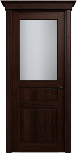 Дверь Status Classic 532 Белое сатинато Карниз Орех