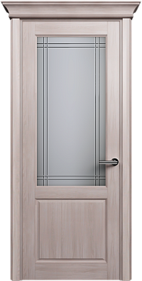 Дверь Status Classic 521 Итальянская решетка Карниз Ясень