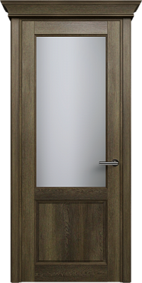 Дверь Status Classic 521 Белое сатинато Карниз Дуб Винтаж
