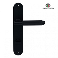 Дверная ручка на планке PORTA DI PARMA Exa Zig Чёрный 2301.03.WC