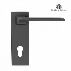 Дверная ручка на планке PORTA DI PARMA Italia Матовый графит 2206.05.WC