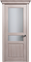 Дверь Status Classic 533 Белое сатинато Карниз Ясень