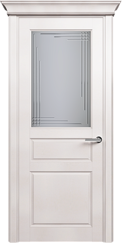 Дверь Status Classic 532 Грань Карниз Белый Жемчуг