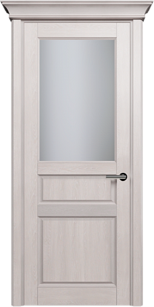 Дверь Status Classic 532 Белое сатинато Карниз Дуб Белый