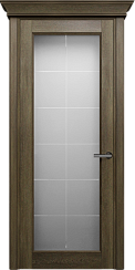 Дверь Status Classic 552 Английская решетка Карниз Дуб Винтаж