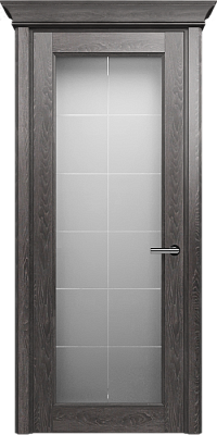 Дверь Status Classic 552 Английская решетка Карниз Дуб Патина
