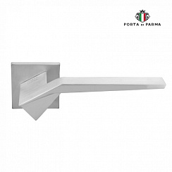 Дверная ручка на розетке PORTA DI PARMA Origami Матовый хром 205.02