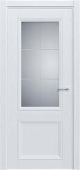 Дверь Status Neo Classic 1021 Белый лёд Итальянаская решетка сатинато белое