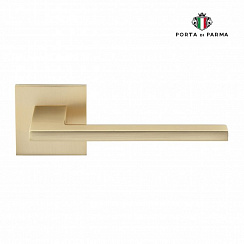 Дверная ручка на розетке PORTA DI PARMA Electra Матовое золото 220.07