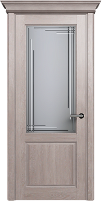 Дверь Status Classic 521 Грань Карниз Дуб Серый