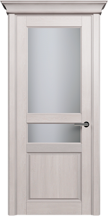 Дверь Status Classic 533 Белое сатинато Карниз Дуб Белый