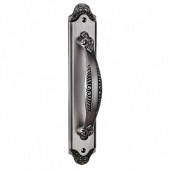 Комплект дверных ручек на планке без механизма ACANTO BL. SILVER (PL)