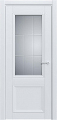 Дверь Status Neo Classic 1021 Белый лёд Английская решетка сатинато белое