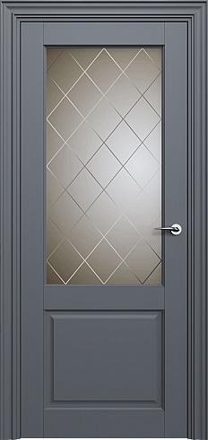 Дверь Status Classic 521 Стекло Ромб Бронза