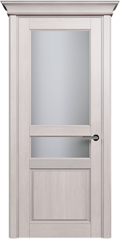 Дверь Status Classic 533 Белое сатинато Карниз Дуб Белый