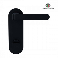 Дверная ручка на планке PORTA DI PARMA Fedra Чёрный 2113.03.WC