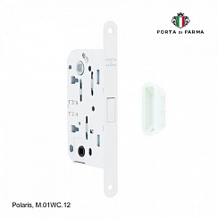 Защелка врезная магнитная под фиксатор PORTA DI PARMA Polaris Белый M.01WC.12
