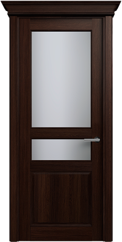 Дверь Status Classic 533 Белое сатинато Карниз Орех