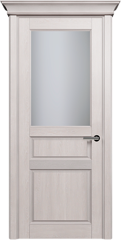 Дверь Status Classic 532 Белое сатинато Карниз Дуб Белый