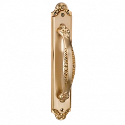 Комплект дверных ручек на планке без механизма ACANTO S. GOLD (PL) (матовое золото)