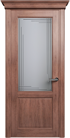 Дверь Status Classic 521 Грань Карниз Дуб Капучино
