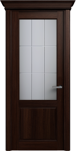 Дверь Status Classic 521 Английская решетка Карниз Орех