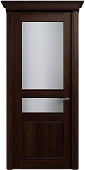 Дверь Status Classic 533 Белое сатинато Карниз Орех