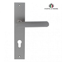 Дверная ручка на планке PORTA DI PARMA Glamour Матовый никель 2417.14.CYL