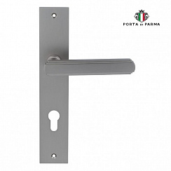 Дверная ручка на планке PORTA DI PARMA Glamour Матовый никель 2417.14.CYL